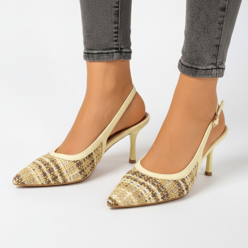 Escarpins Slingback à Texture Tressée - Noir - taille 37 - vue 2