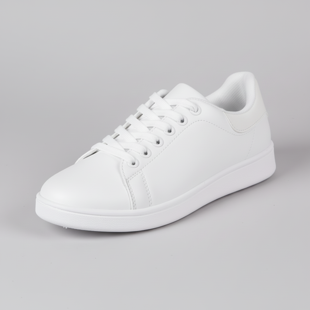 Basket semelle plate contrastée - Blanc - taille 37 - vue 2