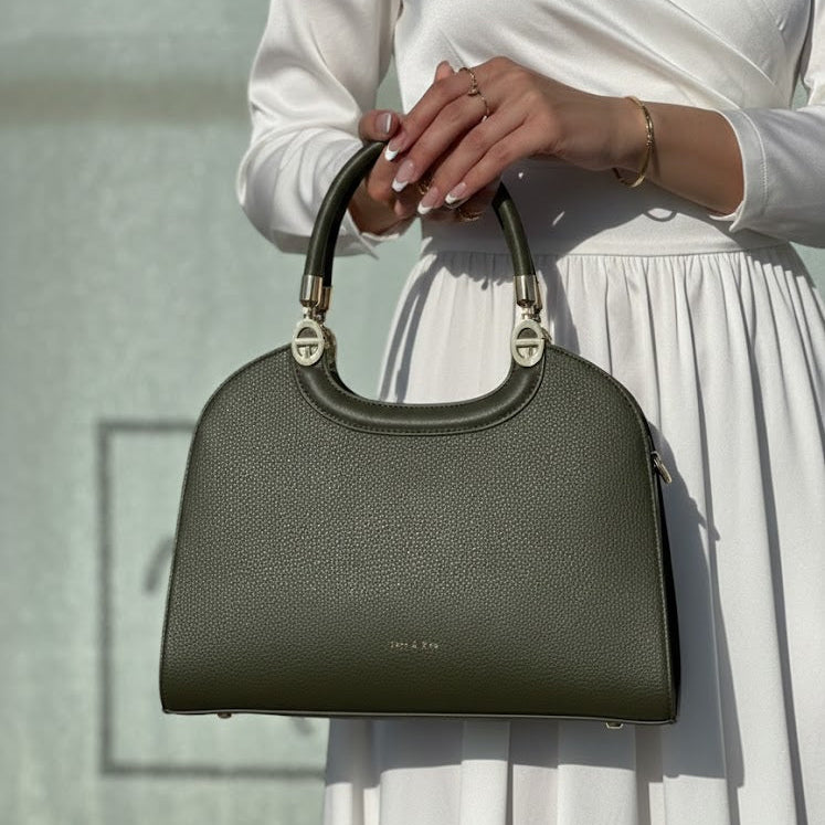 Duo Élégance Sac & Mocassins - Vert - taille 37 - vue 2